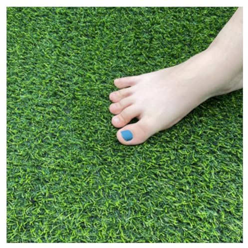 Artificial Grass Rug 2x5m Realistic Indoor Outdoor Garden Lawn Landscape Patio Synthetic Turf Mat Drainage Holes & Rubber Backing(Size:2x1m)