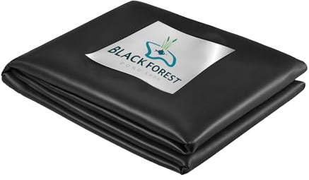 Black Forest Pond Shop - EPDM Teichfolie 3x3m, hochelastische langlebige Teichfolie 1mm EPDM Folie 3x3m für Teich Schwimmteich Wasserlauf Hochbeet Badeteich