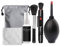 Kit de nettoyage 6 en 1 Yisawroy pour appareil photo numérique, comprenant un souffleur de poussière, des chiffons en microfibre et un stylo de nettoyage pour objectif d'appareil photo, Noir