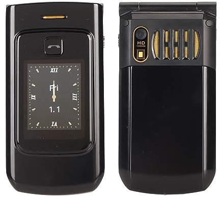Téléphone à Clapet 4G pour Personnes âgées, Téléphone Portable à Grand Bouton avec Son Clair, Téléphone Portable à Double écran de 2,6 Pouces et 1,77 Pouces avec Bouton SOS,