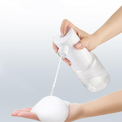Automatic Soap Dispenser, Electric Soap Foam Spray Bottle, 380ml Touchless Rechargeable Hand Soap Dispenser for Bathroom/Kitchen/Restaurant