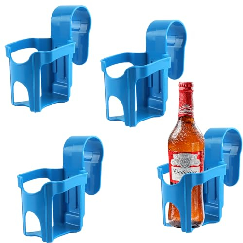 FePen Getränkehalter Pool 4 Stück, Pool Getränkehalter Blau, Pool Becherhalter aus Kunststoff, Multifunktionaler Poolzubehör, Wird in Schwimmbädern zum Abstellen von Getränken verwendet