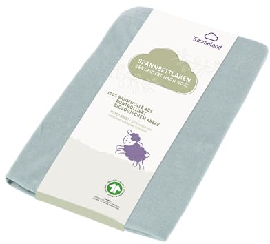 Träumeland Spannbetttuch mint nach GOTS zertifiziert, 40 x 90 cm