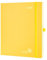 POPRUN Kalender 2025 Buchkalender Hardcover, ca. A4 (26,5 x 21,5 cm), 12-Monate-Terminplaner (Jan.2025-Dez.2025), Wochenplaner 2025 mit 100 GSM Zertifiziertem Papier - Hellgelb