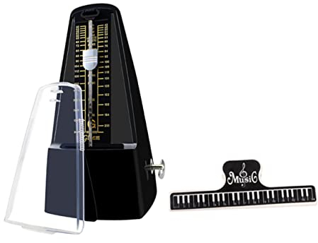 ifundom 1satz Mechanischer Für Klavier Gitarre Und Erhu Präzise Rhythmussteuerung Mit Musiknotenclip Für Anfänger Und Schwarz Clip Farbe Zufällig