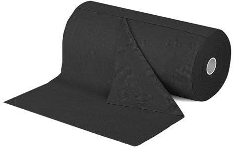Jinavoty Lot de 50 rouleaux de chiffons de nettoyage en microfibre lavables et réutilisables pour cuisine, maison, voiture (noir, 50 feuilles)