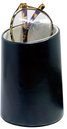 DVOFU Eyeglasses Holder Black Protect Glasses Upright Stand Home Nightstand Glasses Organizer for Women Men Coffee Table Desk