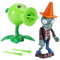 Plants and Zombies Toys, 2PCS Mini Figures Set, Toys Ornament, Kids' Play Figures, Cake Decoration, Peashooter and Zombies vs Shooting Toys, Gifts for Kids and Fans, Birthday and Christmas Party