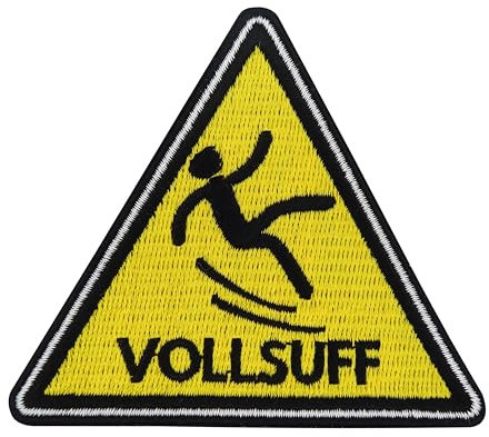 Finally Home Patch zum Aufbügeln - Vollsuff | Spruch Patches, Aufbügler, Flicken, Lustiger Aufnäher, Karneval Bügelpatch