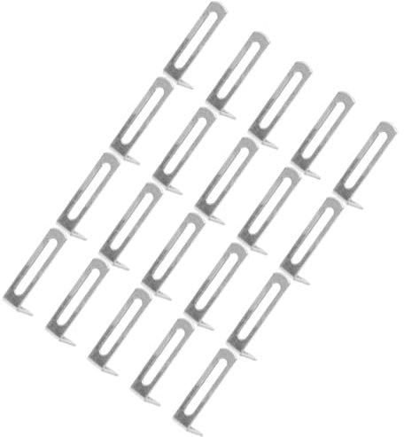 KONTONTY 20pcs Shaped Corner Bracket Shelf Brackets Right Angle for Cabinet Shelf Corner Braces Support