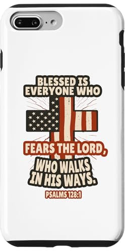 iPhone 7 Plus/8 Plus Psalms 128:1 Bible Verses Scripture Case