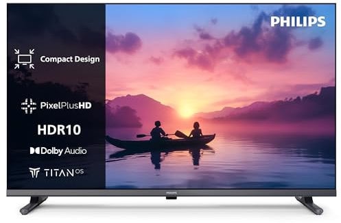 Philips 32PFS6000 HD LED Smart TV - Display 32’’ con Pixel Plus, piattaforma Titan OS e Dolby Digital Sound - Funziona con Alexa e Google Voice Assistant