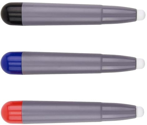 Pack de 3 Bolígrafos Stylus para Pizarras Interactivas y Dispositivos de Pantalla Táctil, Ideales para Presentaciones Multimedia y Aulas Digitales, Compatibles con Tablets y Smartboards