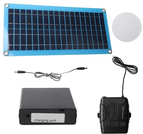 EpheyFIF Chauffage solaire compact noir pour serres - Chauffage solaire portable - Structure légère