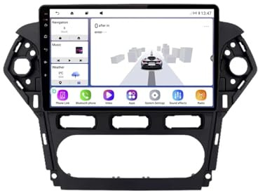 Navigation Auto Navigator für Ford Mondeo MK4 MK 4 2010-2014 Carplay Bildschirm für Apple/Android Auto/Airplay/Mirror Link, Wireless Touchscreen GPS, 8 Kern 6G+128G