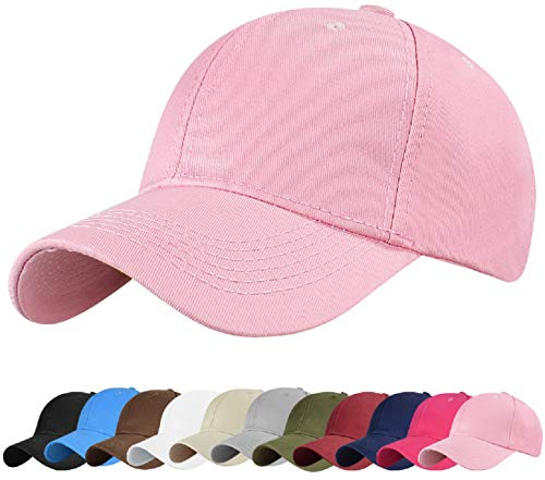 UMIPUBO Gorras Beisbol Deportes Unisex Adjustable al Aire Libre Cap clásico algodón Casual Sombrero Gorras de béisbol (Rosa)