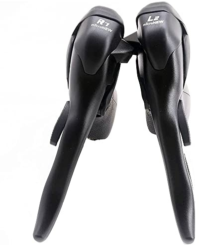 Micronew Paire de leviers de frein doubles 7 vitesses pour vélo de route Shimano ST-A070 2 x 7 vitesses Noir