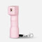 Plegium Combo-Pfefferspray zur Selbstverteidigung. 3-in-1, mit integrierter Sirene und Blitzlicht. Schlüsselbund mit magnetischem Schnellverschluss. 3 Meter Reichweite. In Geschenkbox verpackt. (Rosa)