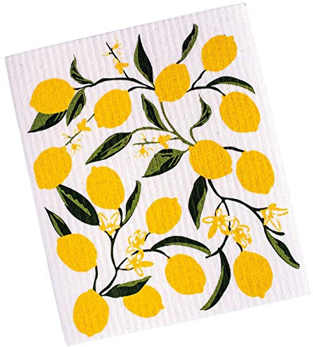 Design Imports Lemon Bliss Swedish Dishcloth