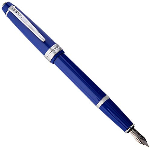 CROSS Bailey Light Polished Blue Resin Fountain Pen - Fine Nib