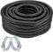 SPARES2GO Universal Flexible Corrugated Hose Pipe Tube for Boat Bilge Pump (25mm x 5M + 2 x Clamp Clips)