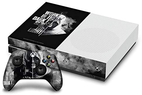 Head Case Designs Licenza Ufficiale Assassin's Creed metà Tipografia eredità Vinile Sticker Gaming Pelle Adesivo Compatibile con Xbox One S Console And Controller Bundle
