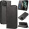 TOHULLE for iPhone 13 Case, Premium PU Leather Wallet Case with Card Holder Kickstand Built-in Magnetic Closure Flip Folio Phone Cover for iPhone 13 - Black