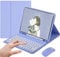 Keyboard Case for iPad Mini 7(A17 Pro) /Mini 6 with Mouse, Case for iPad Mini 7th/6th Generation with keyboard Mouse Set, Cute Round Key Detachable Case with Pencil Holder, Mint Purple