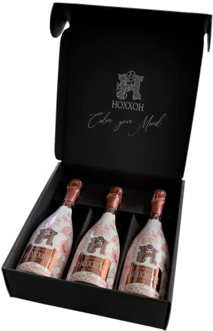 HOXXOH - Champagne Brut - Bottiglie Cuvee Uniche E Preziose RUBY Carton of 3 Bottles