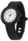 HIP HOP, Collezione Hero.Dot, Orologio Donna Night, Cinturino in Silicone Soft Touch Intercambiabile, Pratica Chiusura, Lunetta Bianca, Numeri Neri, Cassa 34 mm, Movimento al Quarzo, Nero