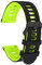 Cobee Silicone Rubber Watch Bands, Quick Release Sport Watch Replacement Straps, Universal Smart Watchband with Black Stainless Steel Buckle for Men Women (22mm, Black-Green)