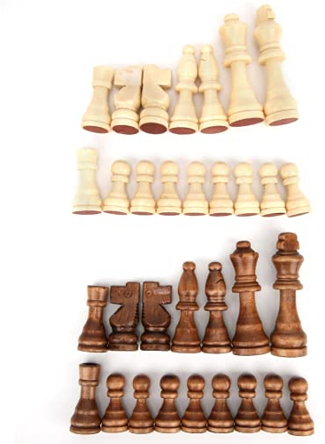 Schachfigur, Internationale Schachfigur aus Holz ohne Brett, Schachspielfiguren, Brettspielzubehör