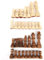 Schachfigur, Internationale Schachfigur aus Holz ohne Brett, Schachspielfiguren, Brettspielzubehör