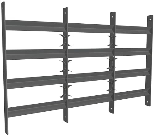 Melko Geländer Fenstergitter Fensterschutz Stahl 45x50-90cm Stabgeländer Balkon Schutz