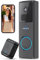 Hiseeu Videocitofono WiFi Senza Fili Campanello Video da Esterno,2MP Senza Fili Telecamera da Esterno con Suoneria, 4800 mAh Batteria,Visione Notturna, Rilevamento Umano PIR,Audio Bidirezionale,IP66