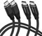 Twozoh USB C to USB C 3.2 Gen 2 Cable 20Gbps Data Transfer 100W PD Fast Charging 4K Video Output Monitor Lead (1M, Black) 2-Pack