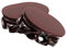 KONTONTY 2Pcs Oval Wooden Display Base Stand for Crafts Planters Teapots and Figurines Solid Riser for Home Decor