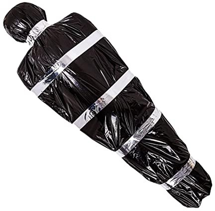 Fukamou Halloween Outdoor Horror Deko, Halloween Hängende Leiche, Halloween Leichensack, Halloween Atmosphäre Gruseliges Spukhaus Dekorlich