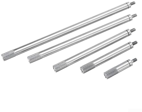 5 Stück Messuhr-Verlängerungsstange, digitale Anzeige, Verlängerungsstange M2.5 20/40/60/80/100 mm Kit für Höhenmesser Tiefenmesser