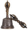 Buddhistische Meditationsglocke Und Dorje Set 100% handgefertigte Puja-Bronze-Glocke for Heimdekoration, for Meditation, Gebet, Reiki, Wachsamkeit, Konzentration, Heilungs-Dorje-Set(15.5x8.5CM)