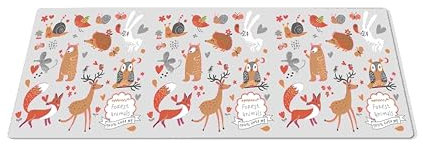 EHOMERY Tapis de Souris XXL One Piece Tapis Souris 3D Anime Dessin animé hérisson Mignon Tapis de Souris Repose Poignet Manga Tapis Souris - 1 Pack [30x80 cm]