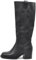 IF Fashion Scarpe da Donna Stivali Biker Motociclista Lisci Tacco A Blocco Punta Quadrata G688 Nero N.37