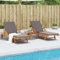 ShGaxin Tumbonas con Cojines 2 uds Madera Maciza de Acacia 200x68x83 cm, Tumbonas Jardin Exterior, Tumbona Piscina, Sun Lounger, Tumbonas De Jardin, Tumbona De Playa - 3206373