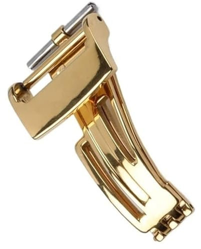 INSTR 18-mm-Schmetterlingsschnalle für Uhren der AP Royal Oak-Serie. Armbandverschluss, Faltschließe aus Edelstahl, Uhrenzubehör(Gold Buckle)
