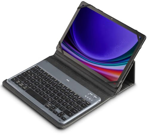 Hama Tastiera Bluetooth da viaggio da 500 pollici per tablet da 7-11 pollici, tastiera wireless QWERTZ DE, nero