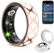 Smart Ring Smartringe Herren Damen Fitness Ring Tracker Intelligenter Ring IP68 Wasserdicht Fitnessring für Herzfrequenz/SpO2/HRV-Monitor/Schlaftracker/Sport Fitnesstracker/Periode-Erinnerung (11#)
