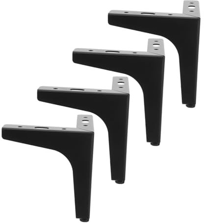 KONTONTY 4stücke Möbelbeine Dreieckige Stahlfüße Für Sofa Tisch Und Schrank Langlebig Und Einfach Zu Montieren Für Farbe Schwarz