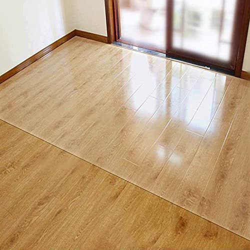 Tappetino antiscivolo trasparente per sedia da ufficio, tappetino protettivo per pavimenti duri, parquet e piastrelle, 60 x 120 cm, 1,5 mm di spessore, durevole e resistente ai graffi