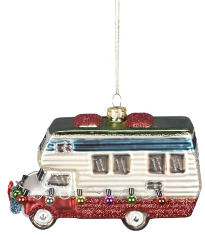 itsisa Baumschmuck Wohnmobil Camper - Baumkugel Camping, Weihnachtsdeko, Christbaumkugel, Christbaumschmuck, Weihnachten