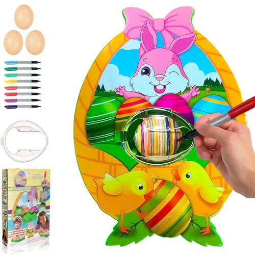 ActSo Eier anmalen gerät,Eier bemalen Maschine,eierfärbemaschine,eiermalmaschine,Ostereier malmaschine,Ostereier dekorationsset(B)